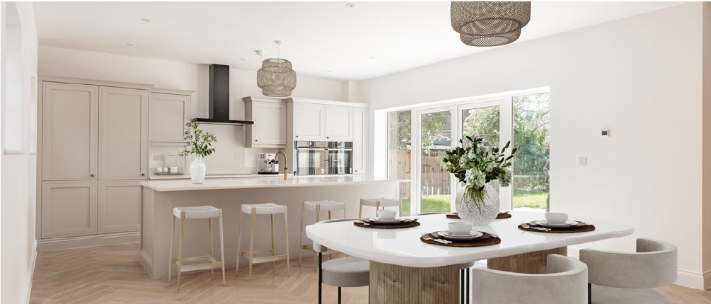 Kitchen and dining area at Framingham Gardens
